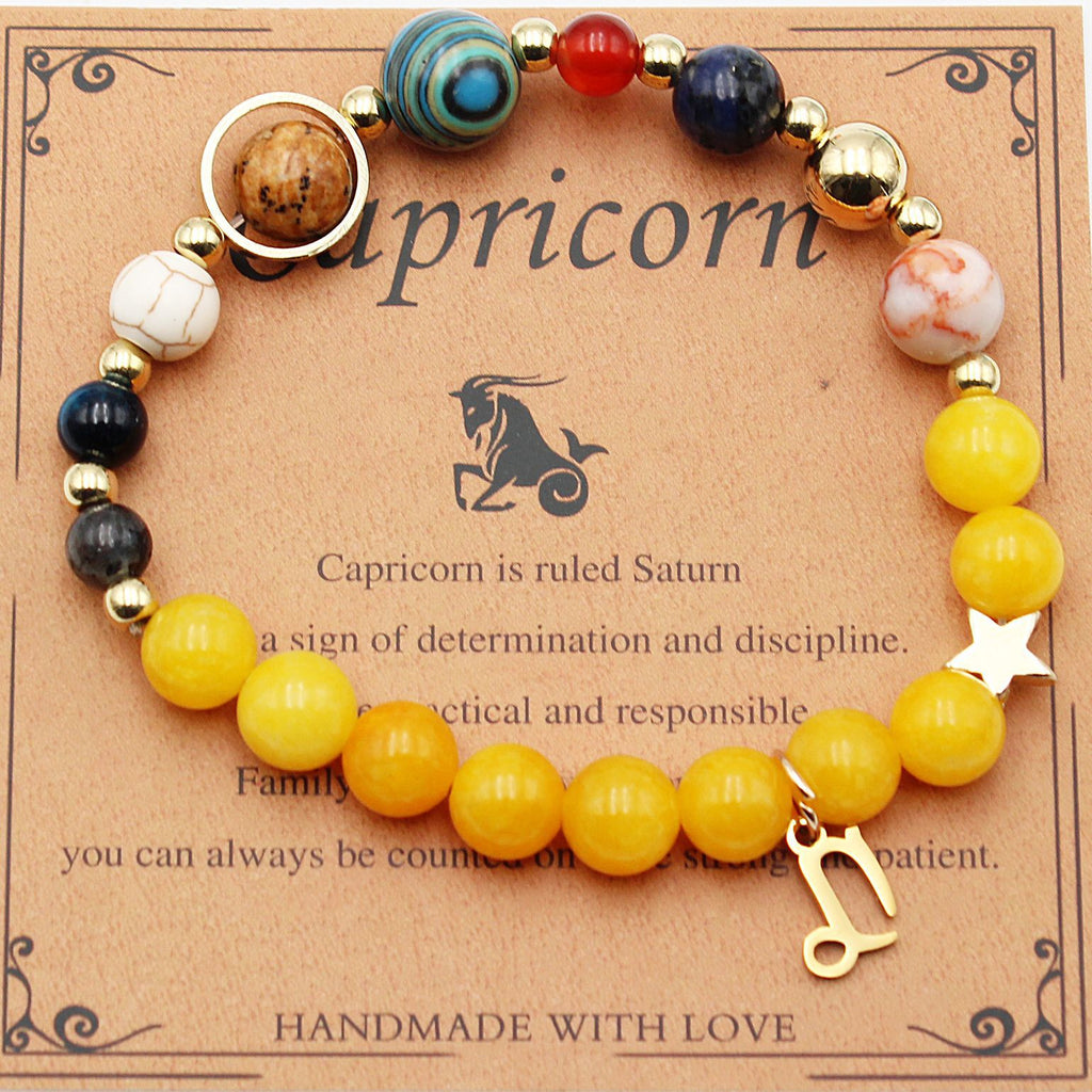 Eight Planets 12 Constellation Beaded Bracelet
