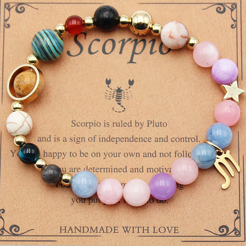 Eight Planets 12 Constellation Beaded Bracelet