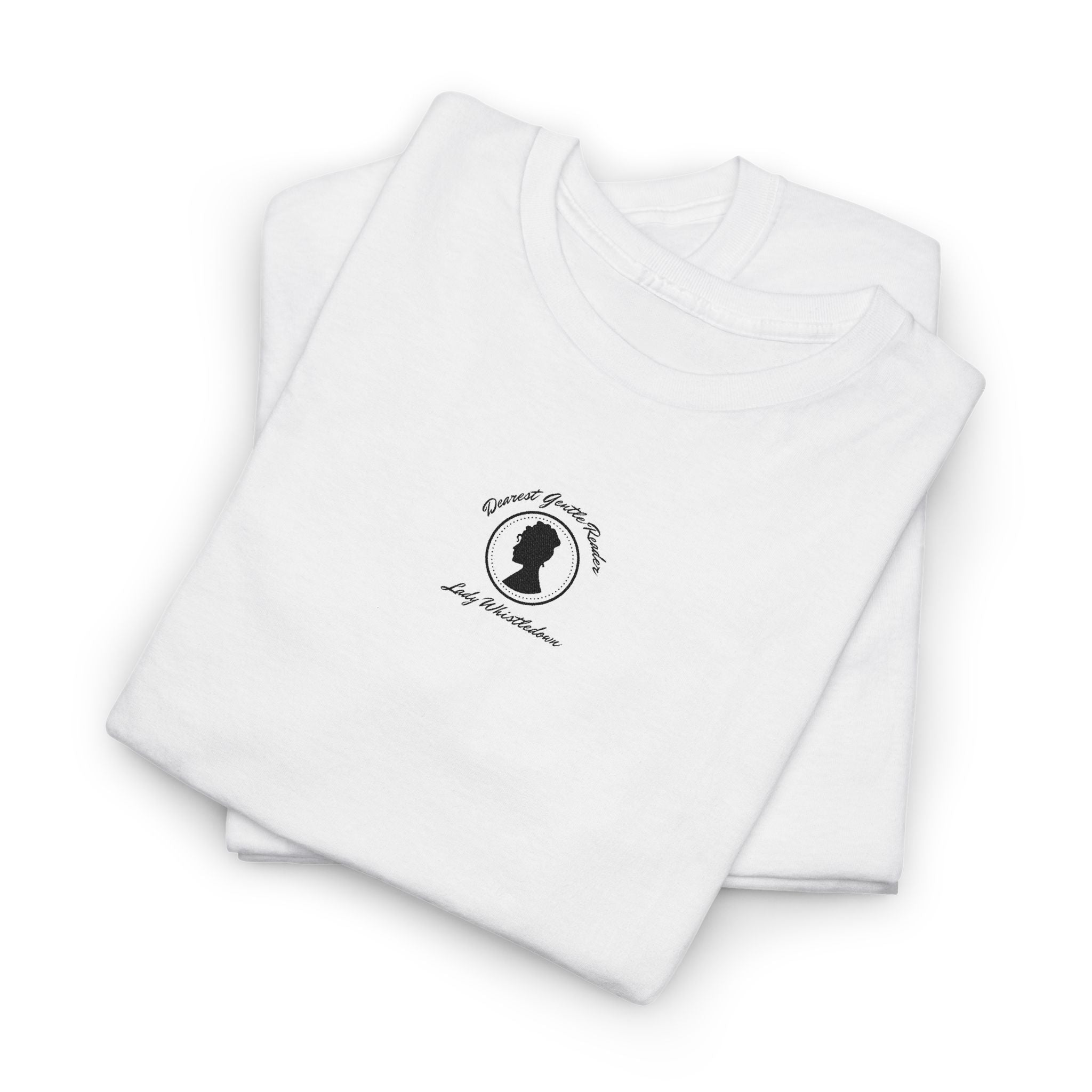 Dearest Gentle Reader Embroidered Tee