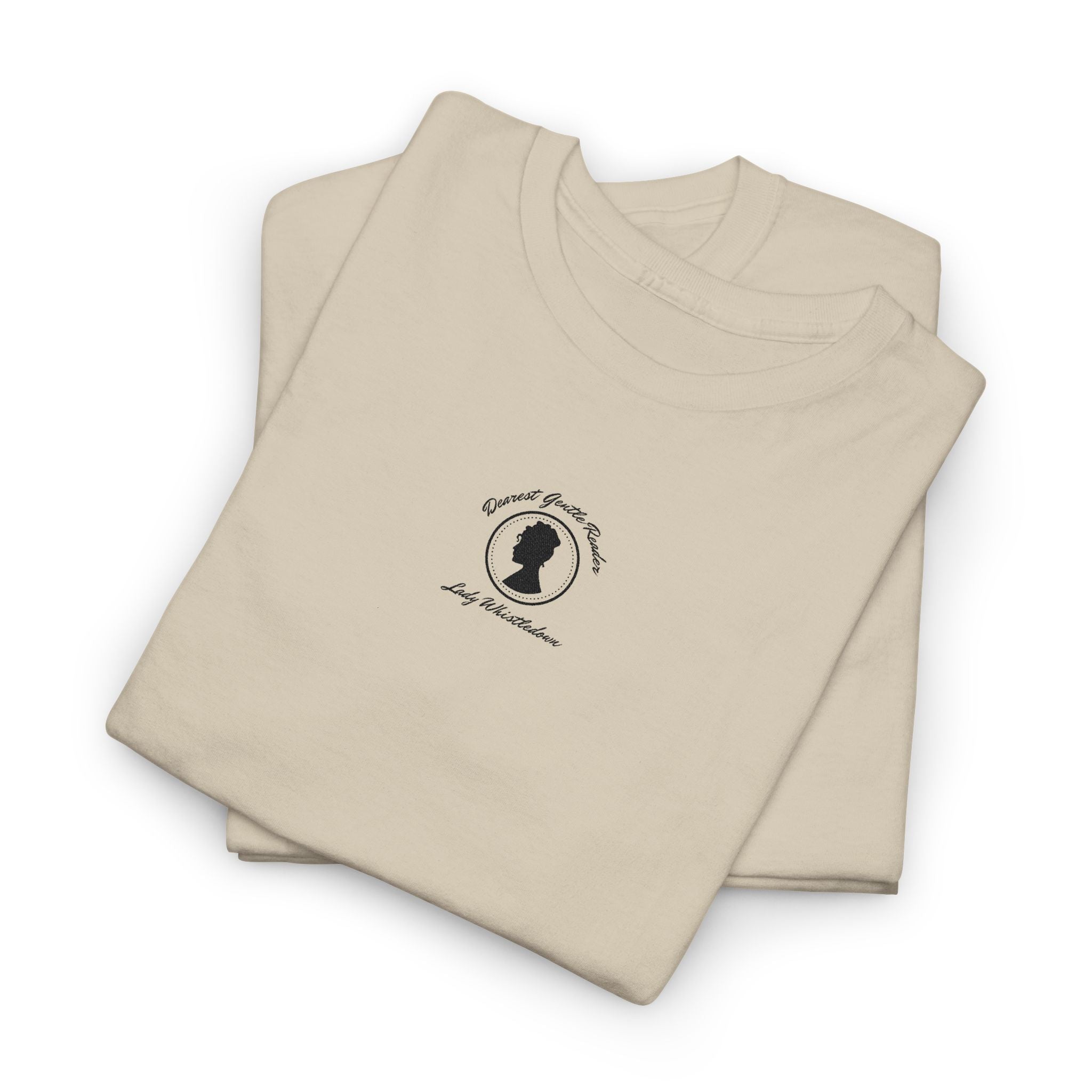 Dearest Gentle Reader Embroidered Tee