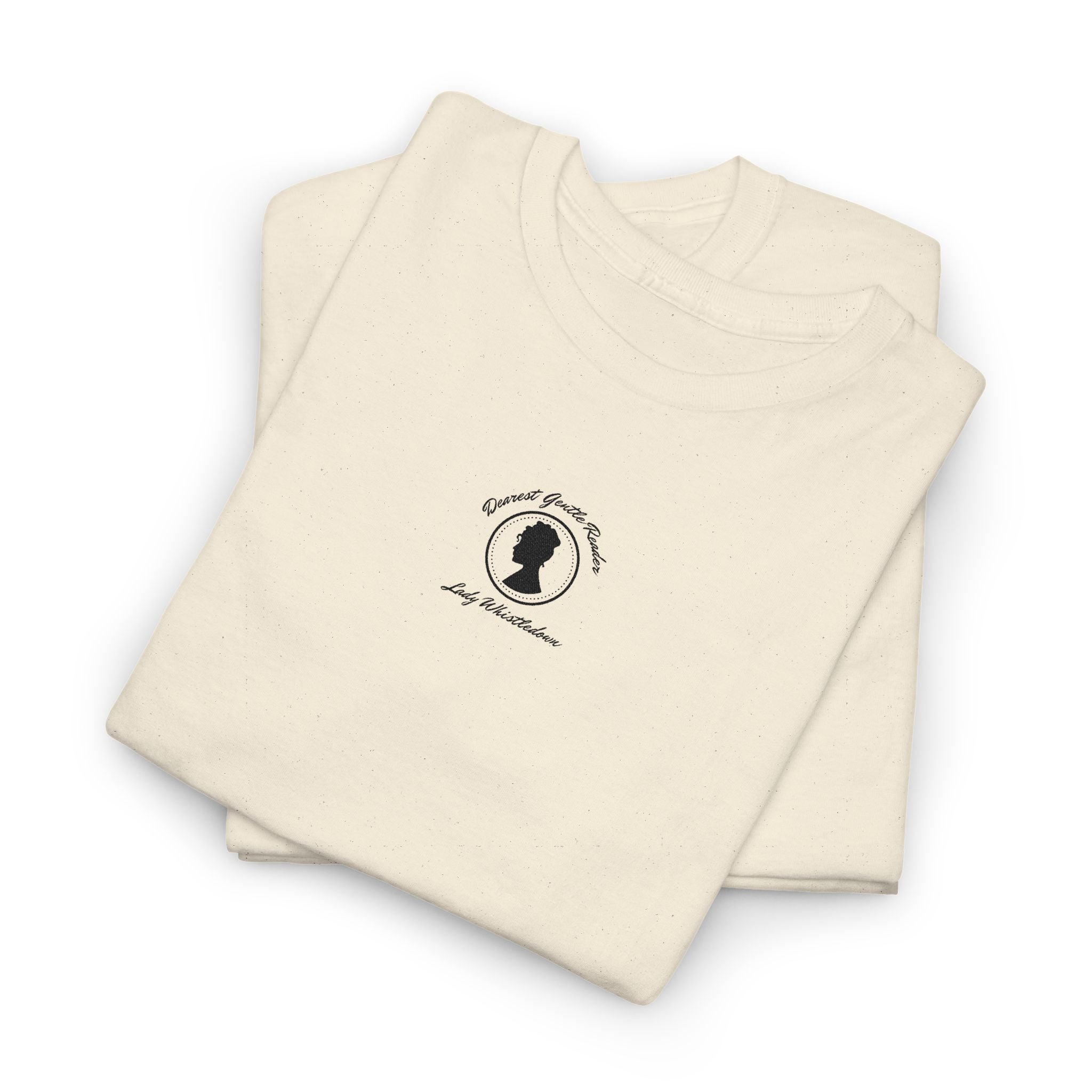 Dearest Gentle Reader Embroidered Tee