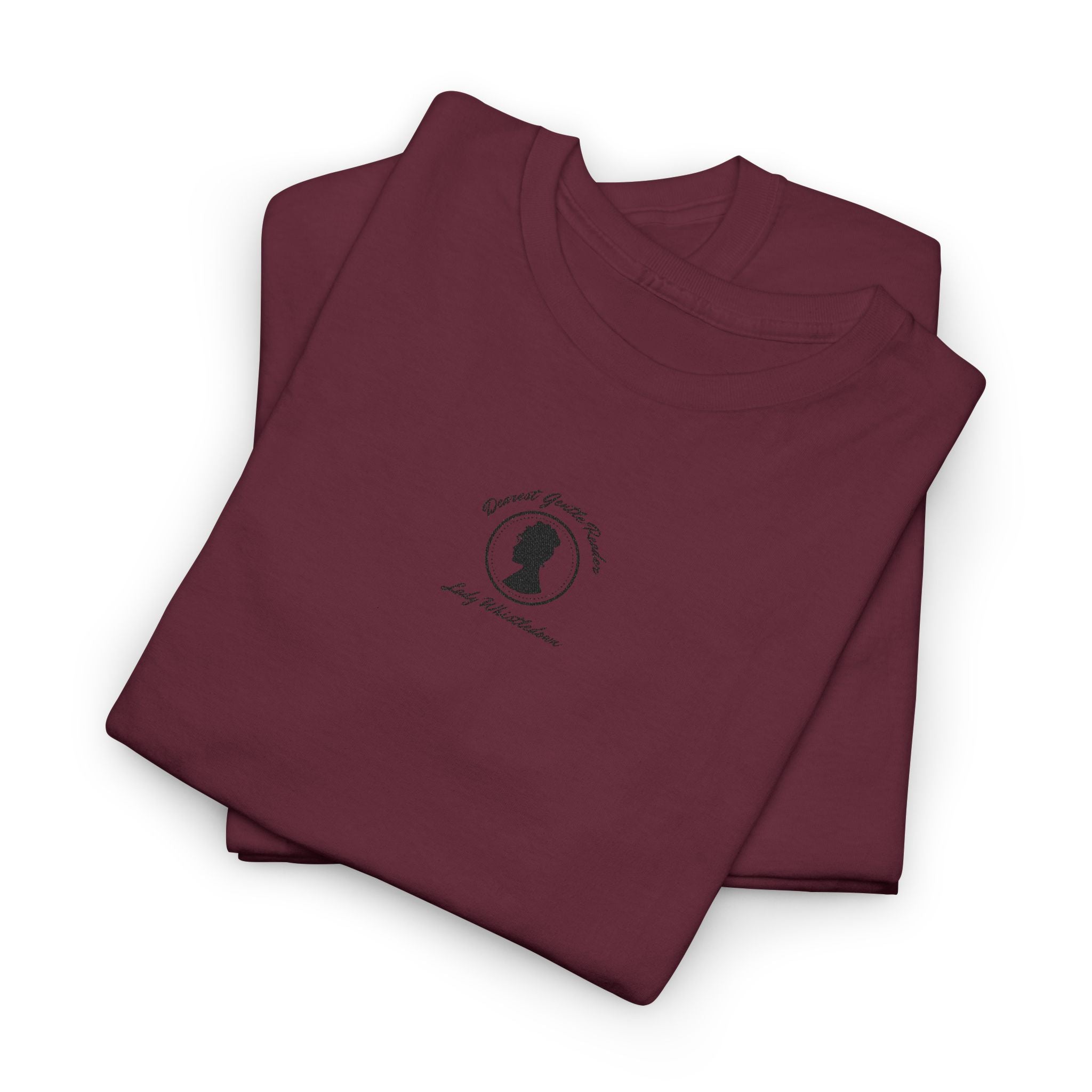 Dearest Gentle Reader Embroidered Tee