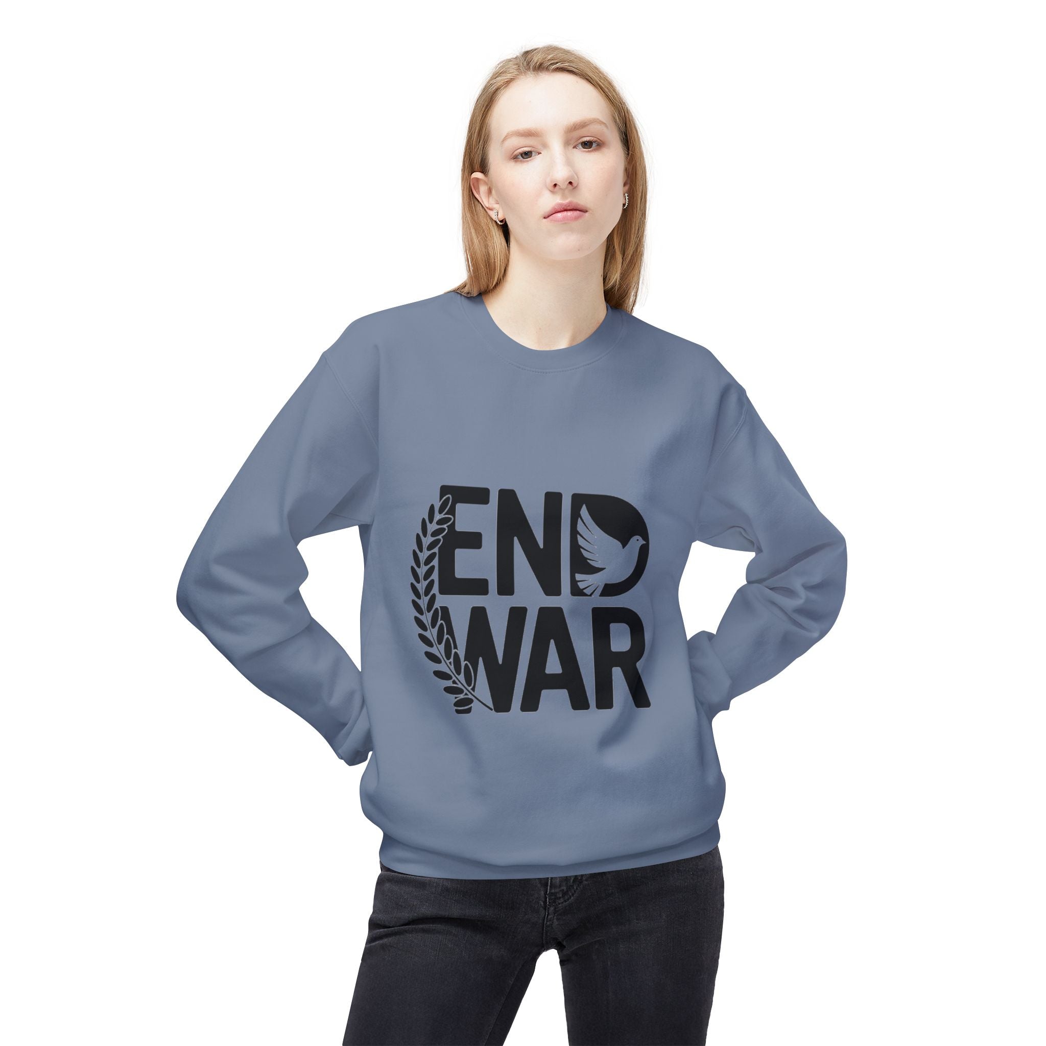 End War Dove & Olive Branch Crewneck Sweatshirt