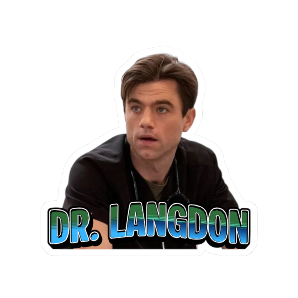Dr. Langdon 'The Pitt' Vinyl Sticker