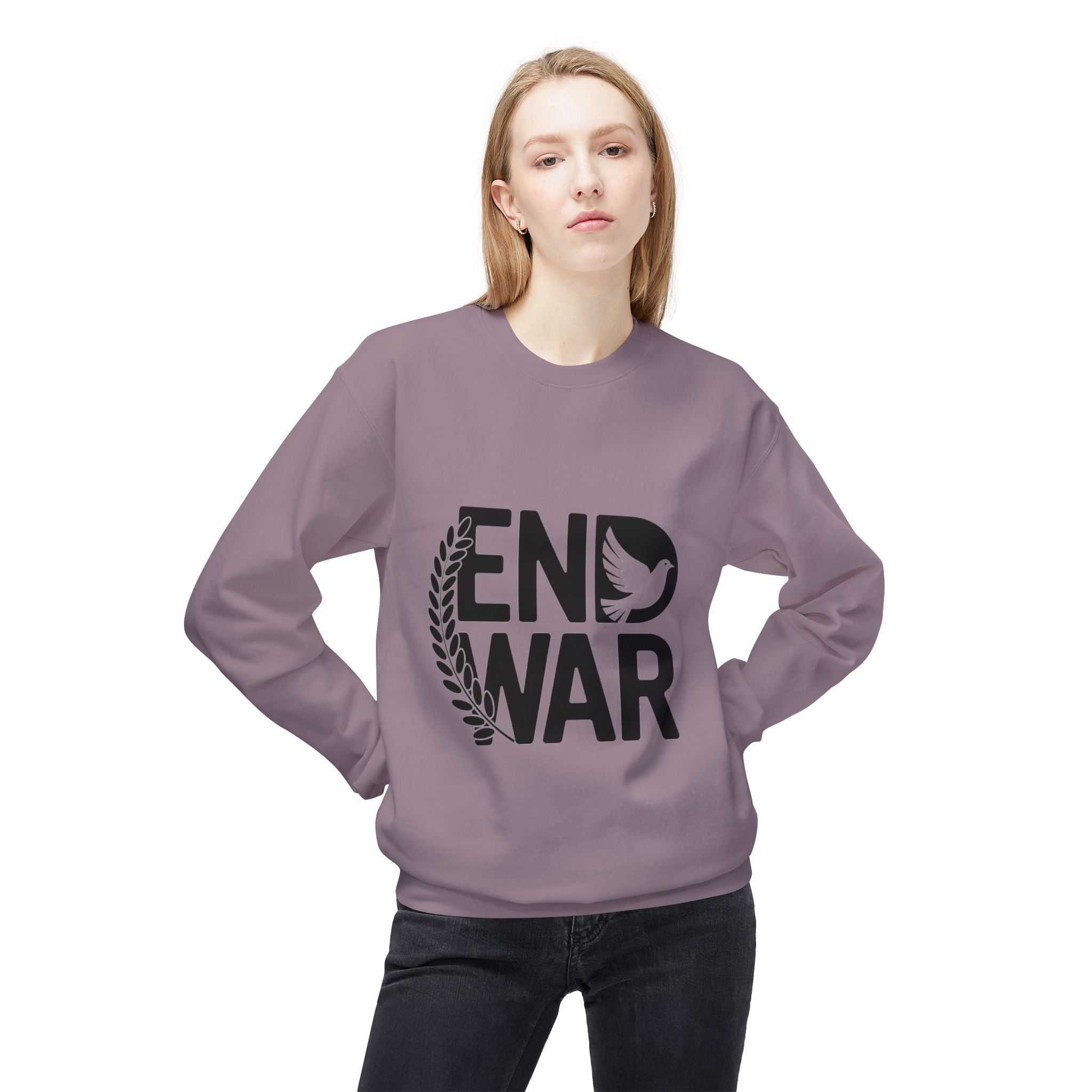 End War Dove & Olive Branch Crewneck Sweatshirt