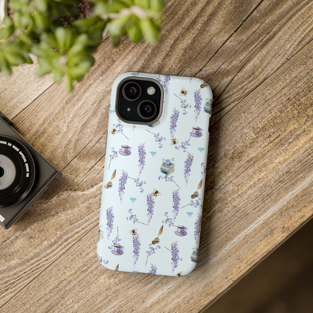 Wisteria Floral Phone Case Bridgerton Inspired
