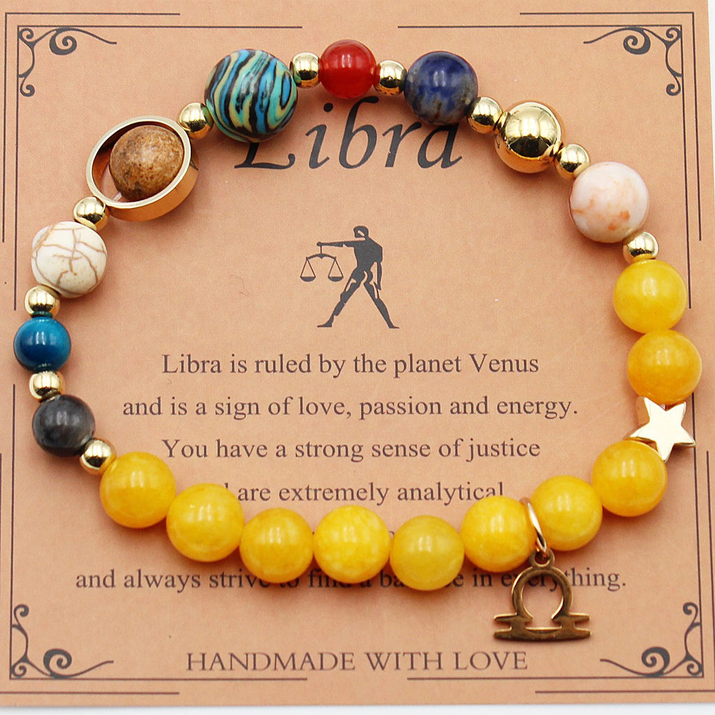 Eight Planets 12 Constellation Beaded Bracelet