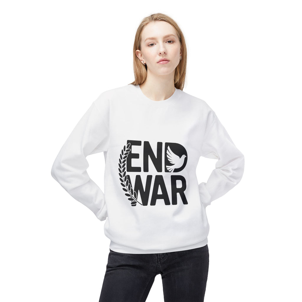 End War Dove & Olive Branch Crewneck Sweatshirt
