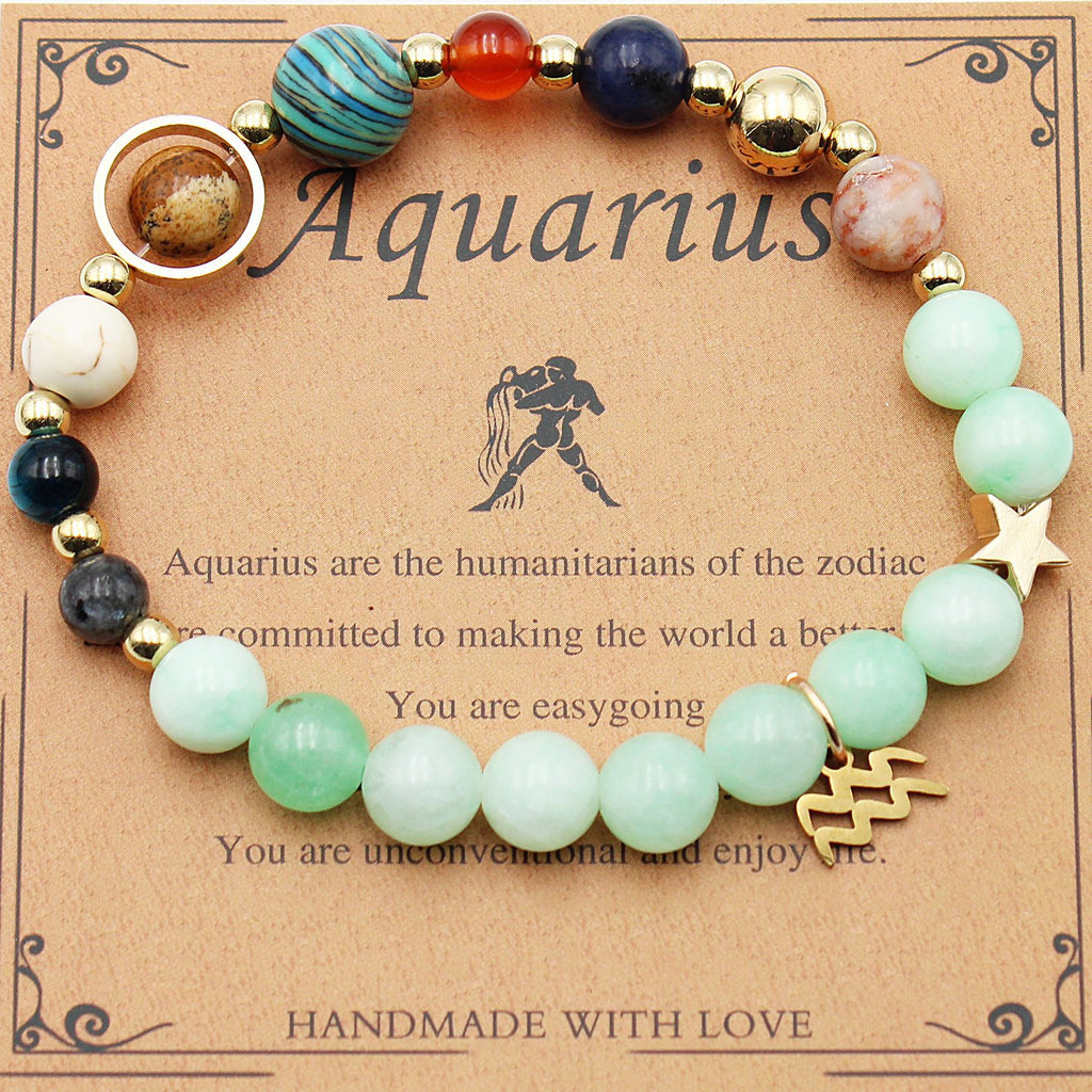 Eight Planets 12 Constellation Beaded Bracelet
