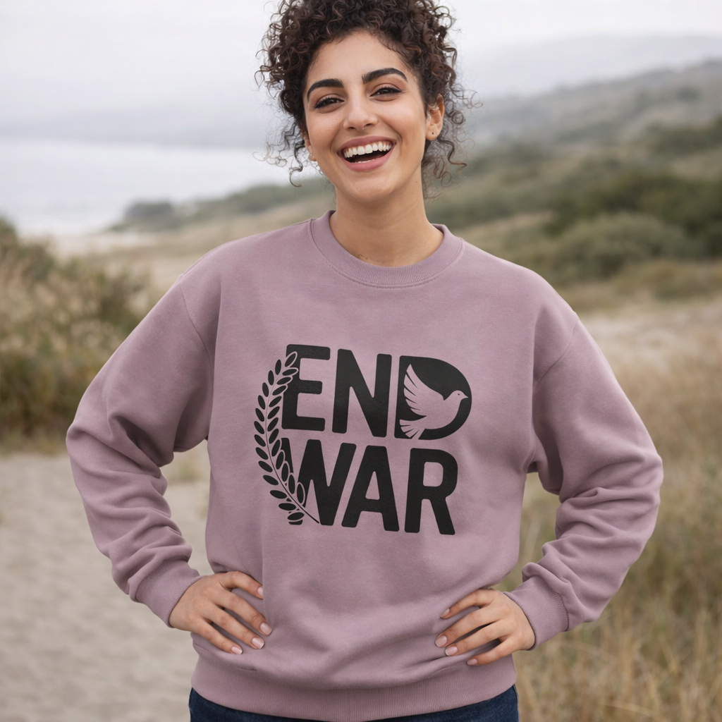 End War Dove & Olive Branch Crewneck Sweatshirt
