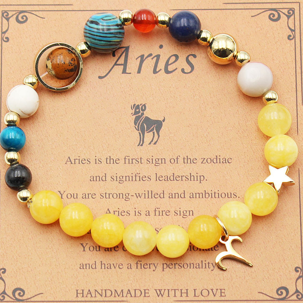 Eight Planets 12 Constellation Beaded Bracelet
