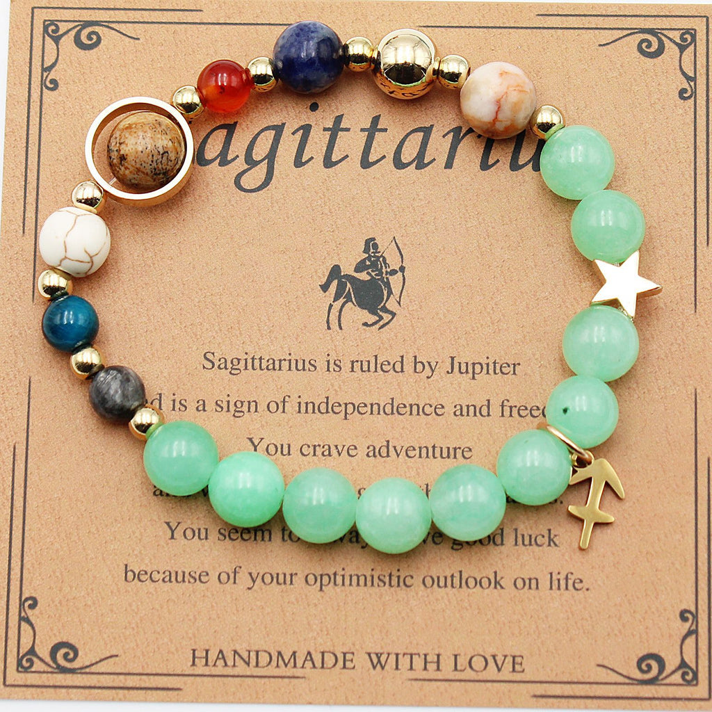 Eight Planets 12 Constellation Beaded Bracelet