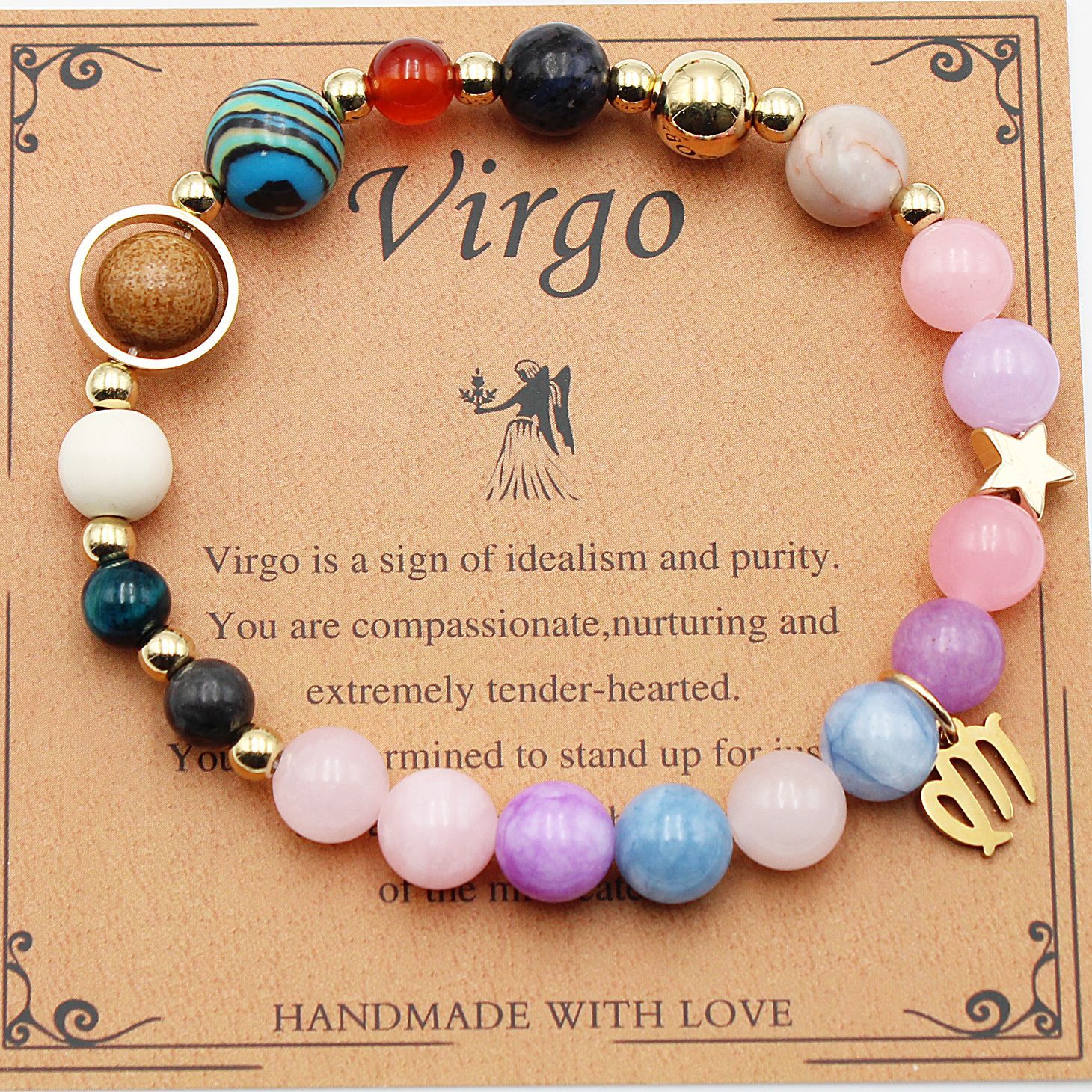 Eight Planets 12 Constellation Beaded Bracelet