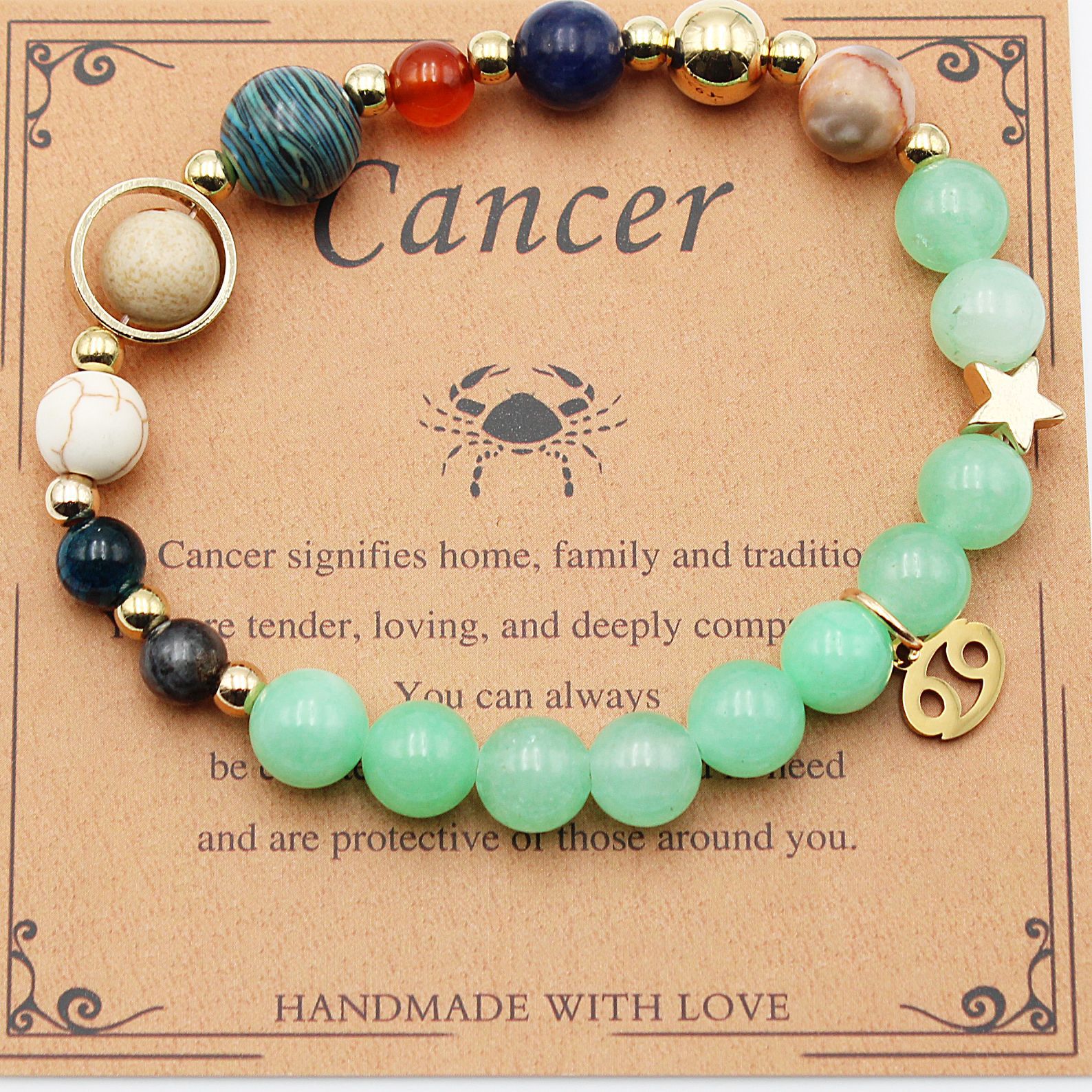 Eight Planets 12 Constellation Beaded Bracelet