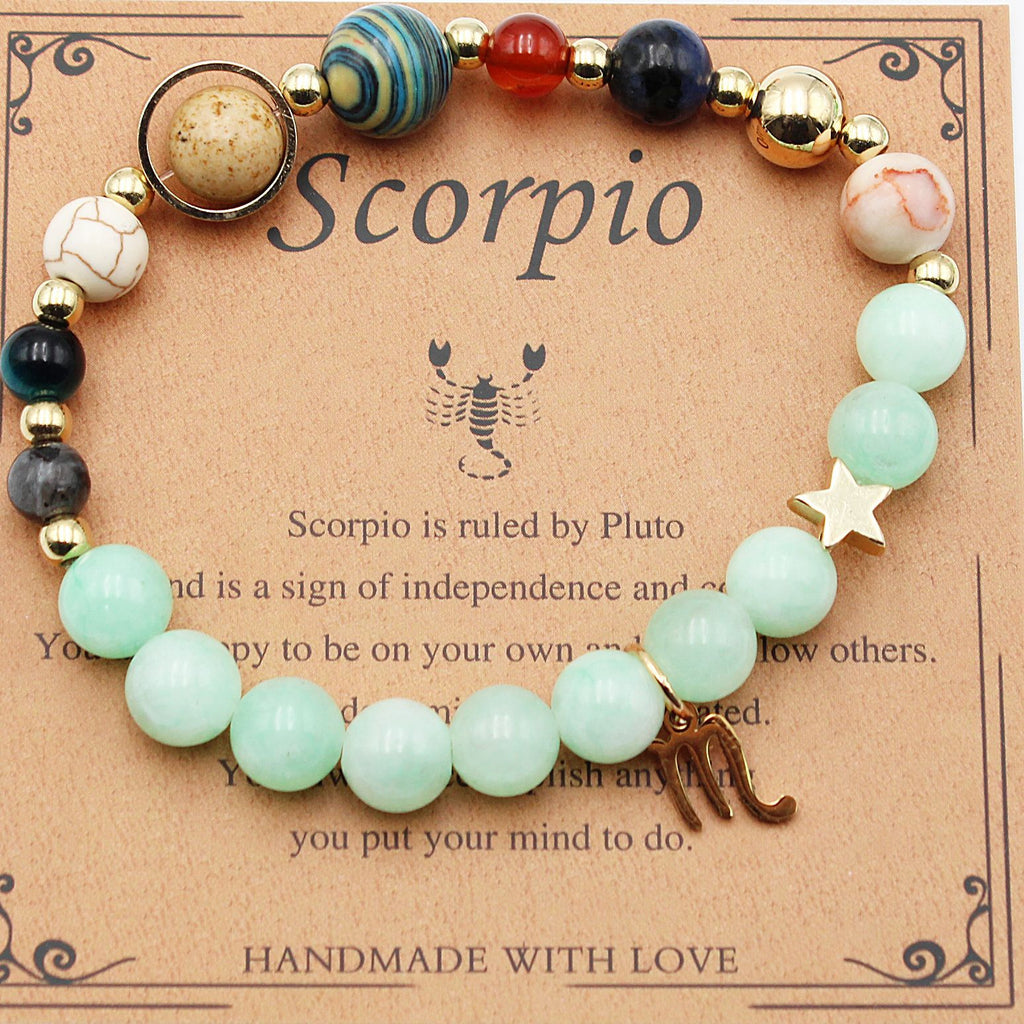 Eight Planets 12 Constellation Beaded Bracelet