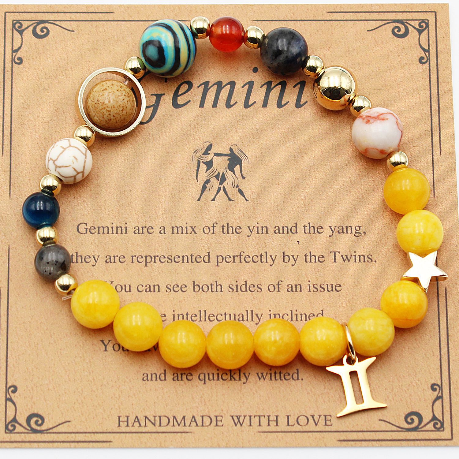 Eight Planets 12 Constellation Beaded Bracelet