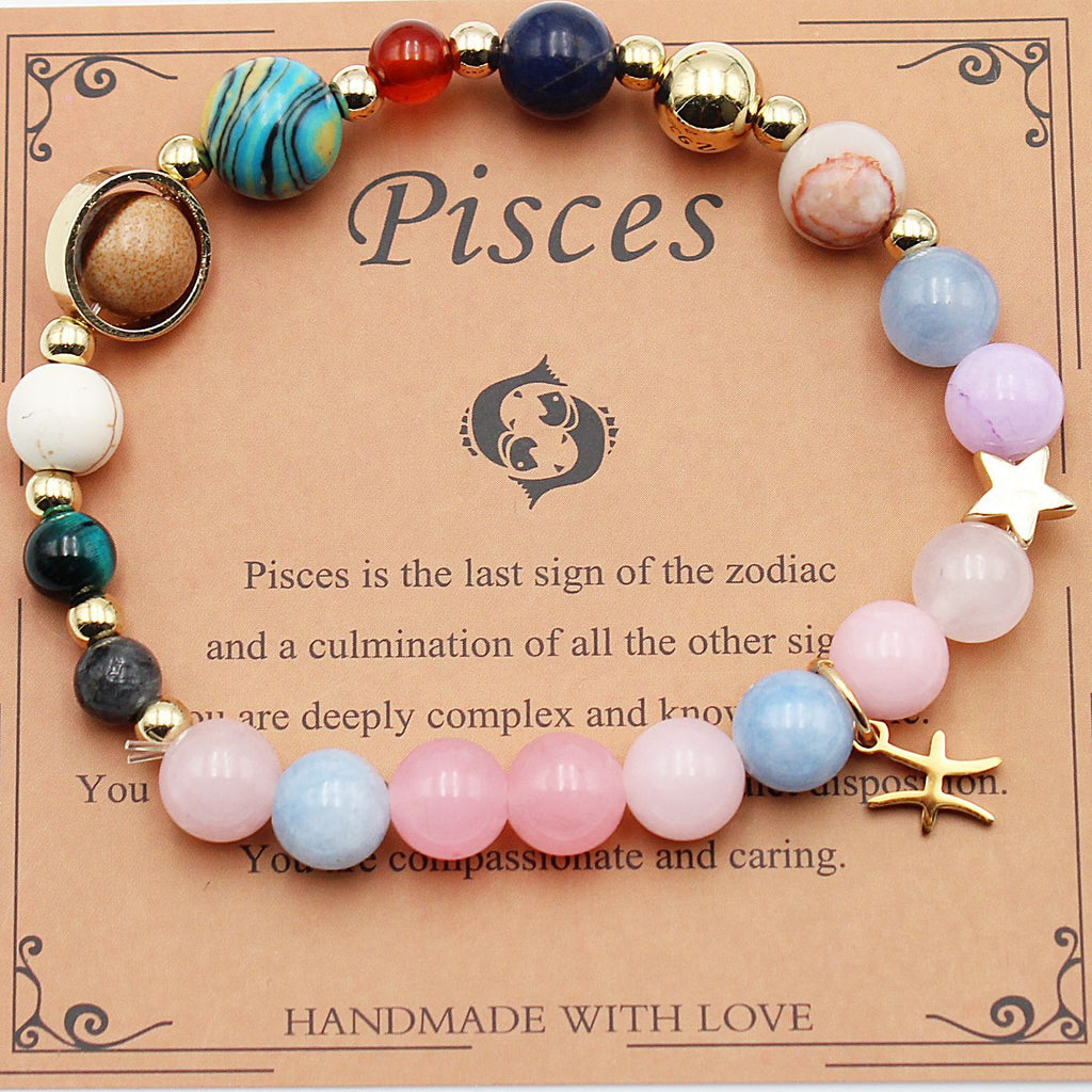 Eight Planets 12 Constellation Beaded Bracelet