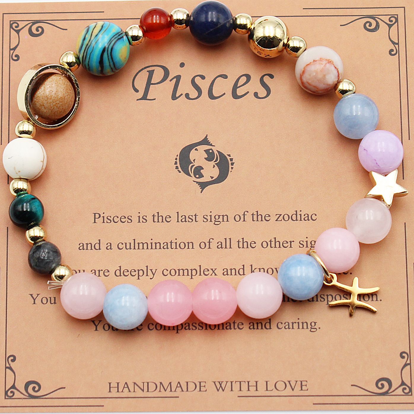 Eight Planets 12 Constellation Beaded Bracelet