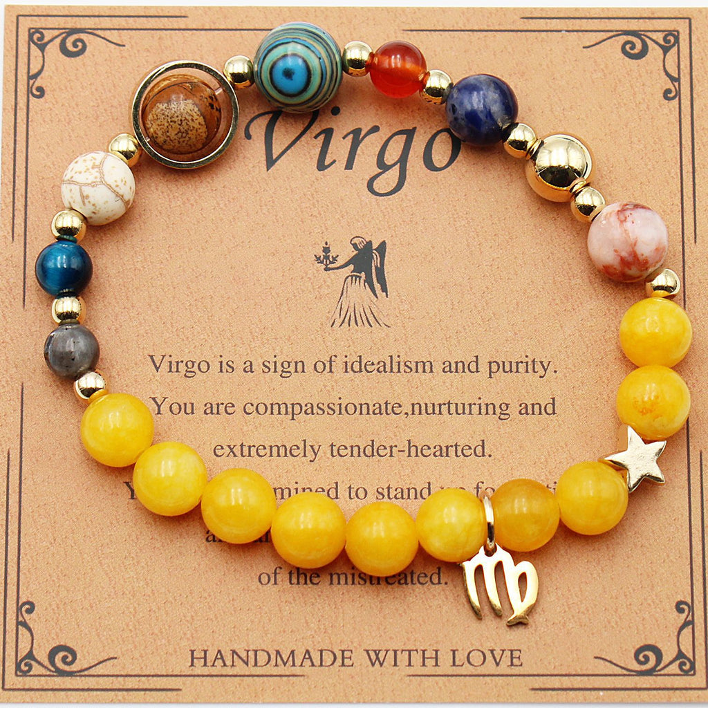 Eight Planets 12 Constellation Beaded Bracelet