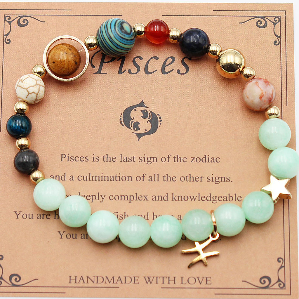 Eight Planets 12 Constellation Beaded Bracelet