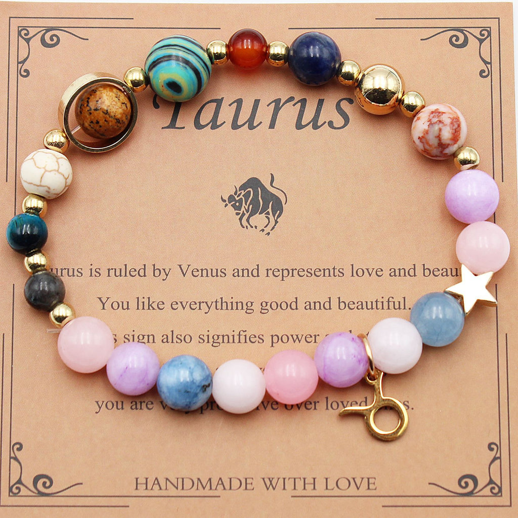 Eight Planets 12 Constellation Beaded Bracelet