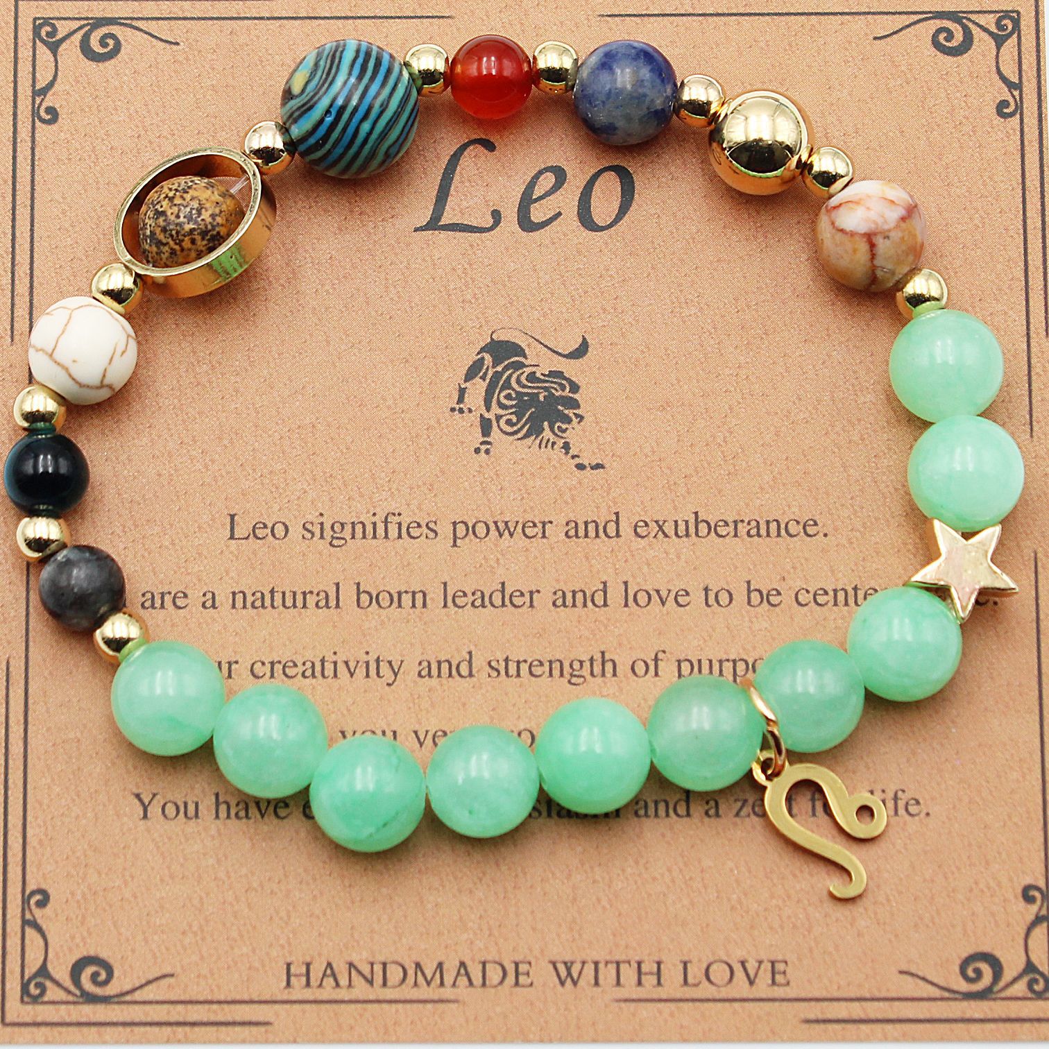 Eight Planets 12 Constellation Beaded Bracelet