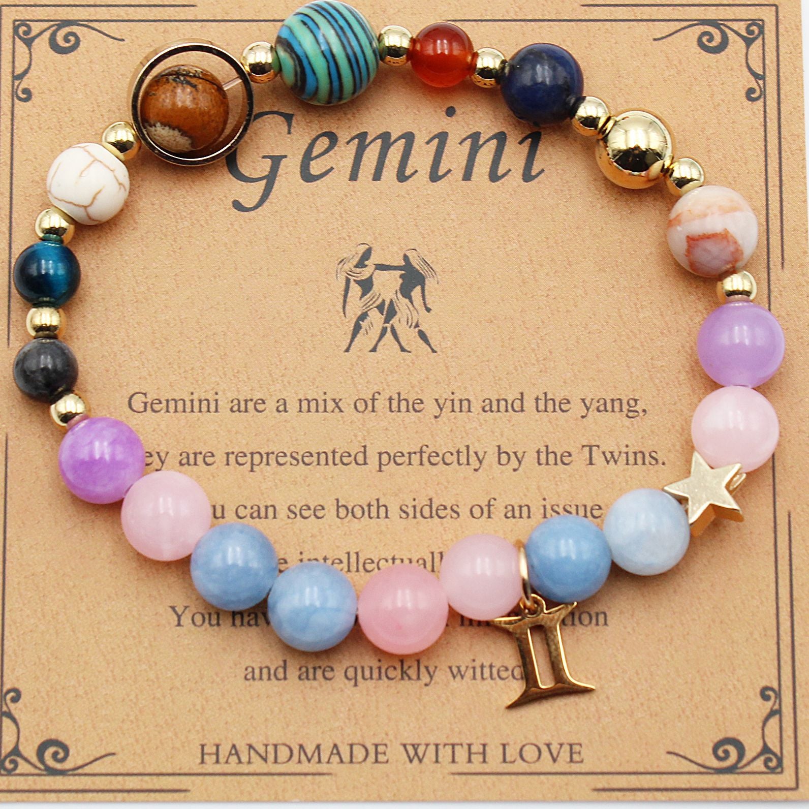 Eight Planets 12 Constellation Beaded Bracelet