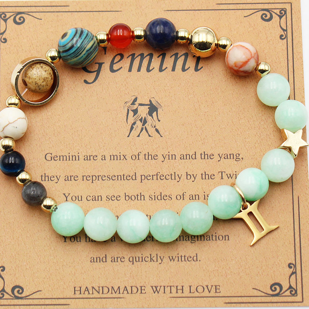 Eight Planets 12 Constellation Beaded Bracelet