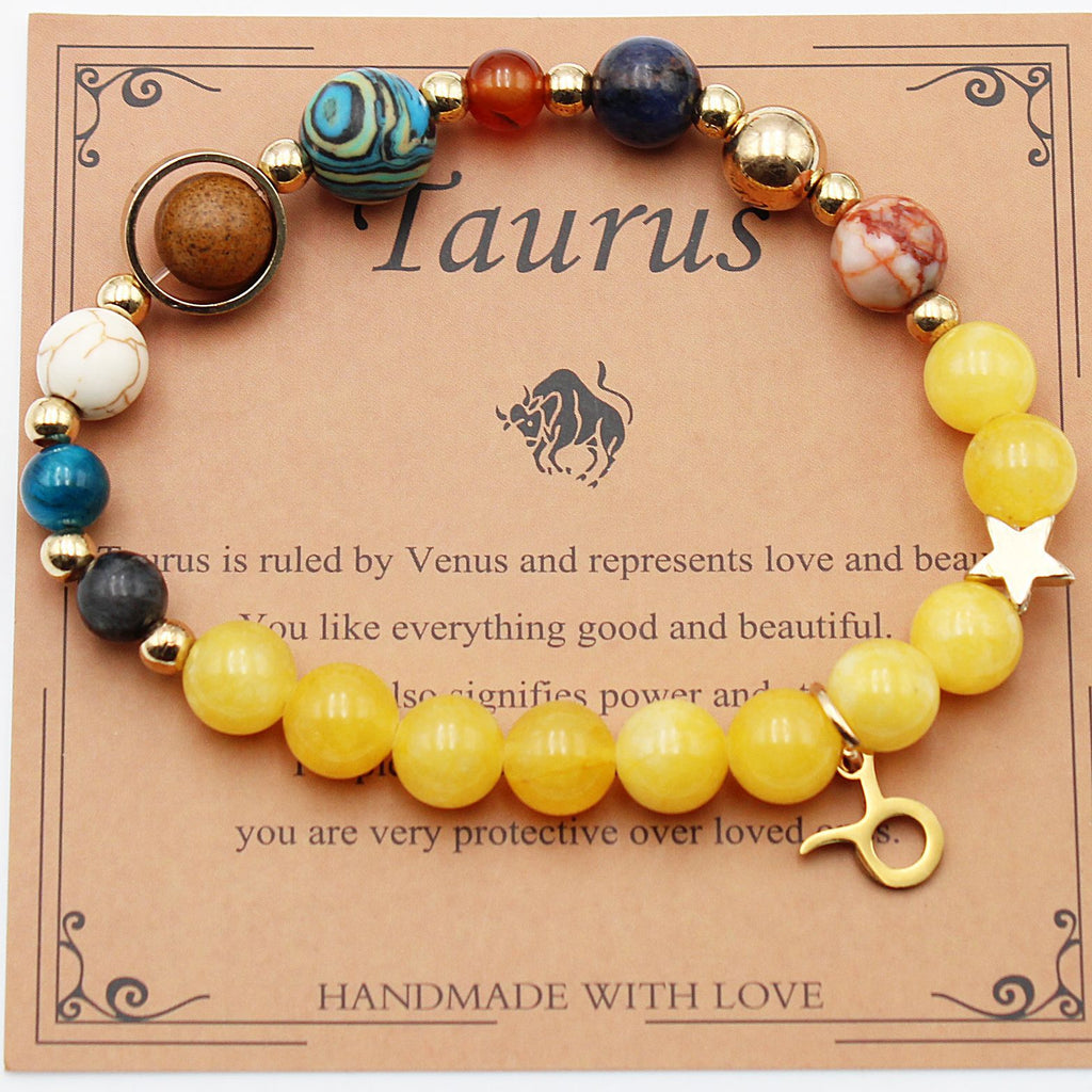 Eight Planets 12 Constellation Beaded Bracelet