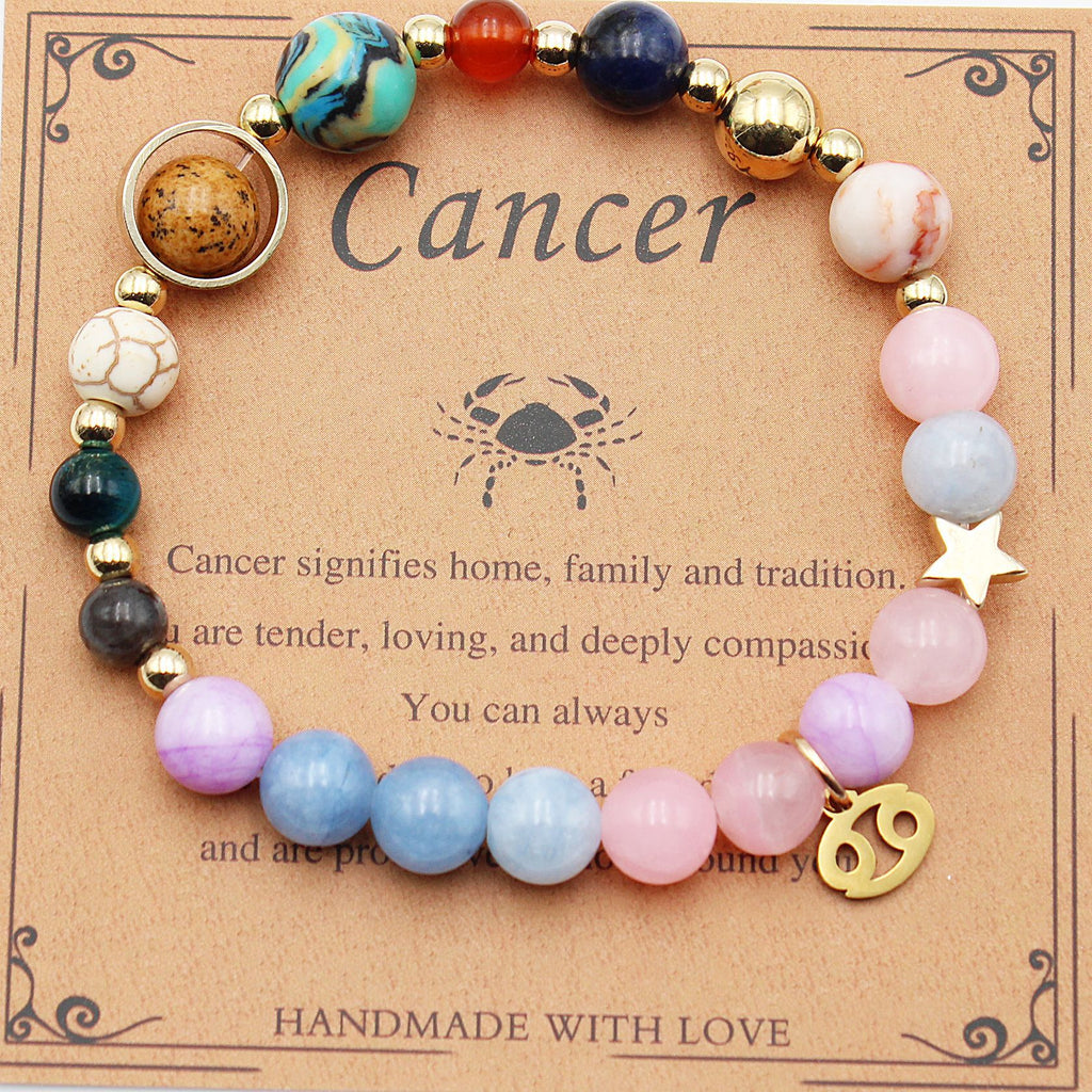 Eight Planets 12 Constellation Beaded Bracelet