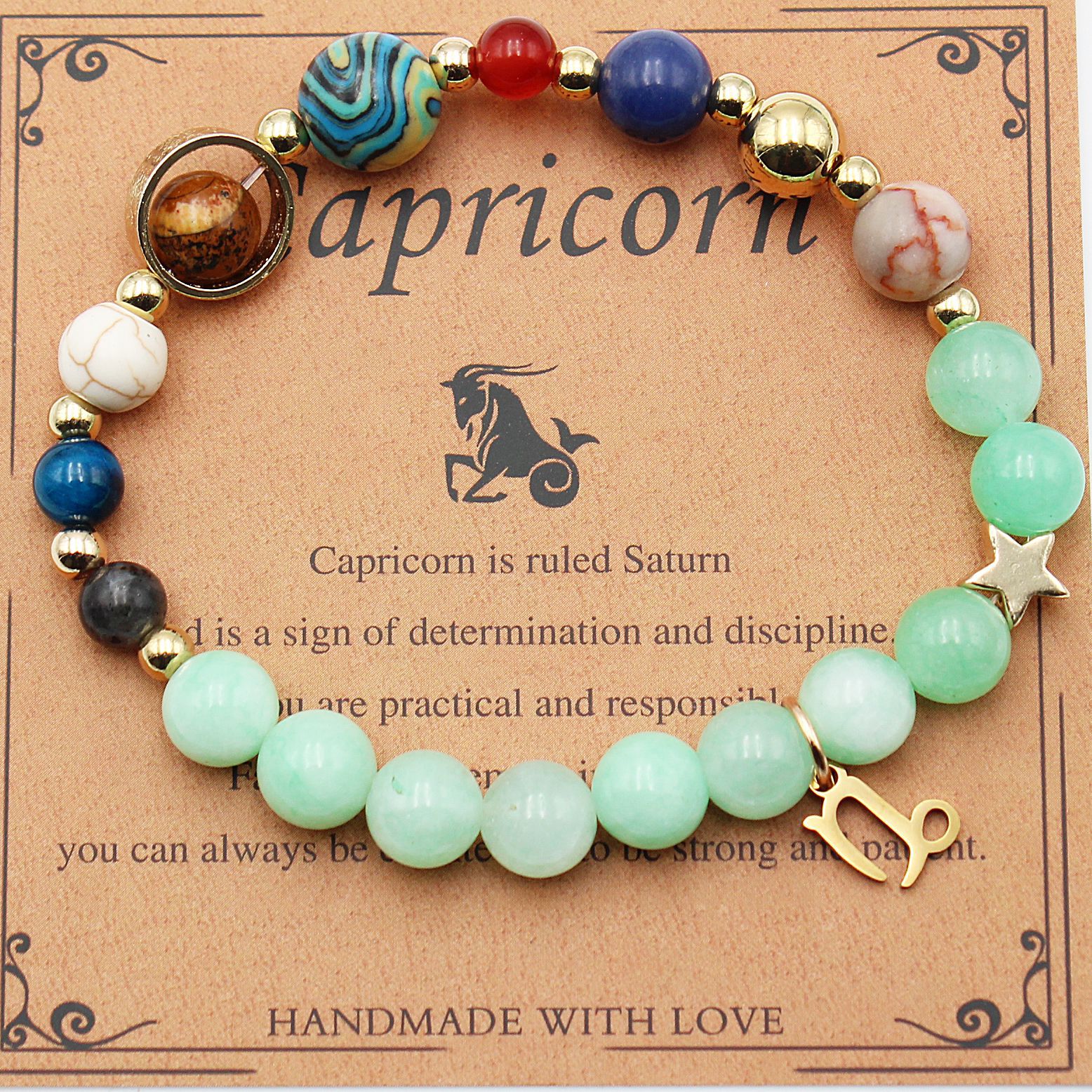 Eight Planets 12 Constellation Beaded Bracelet
