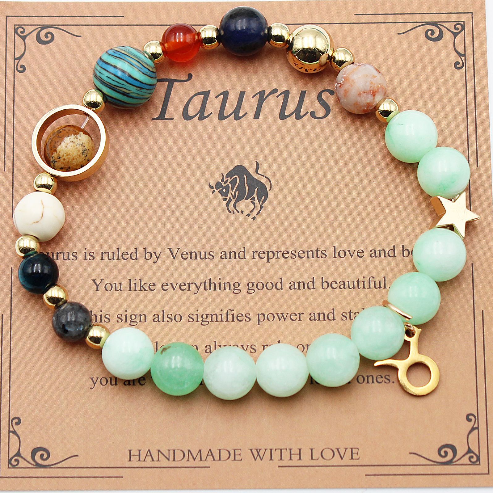 Eight Planets 12 Constellation Beaded Bracelet