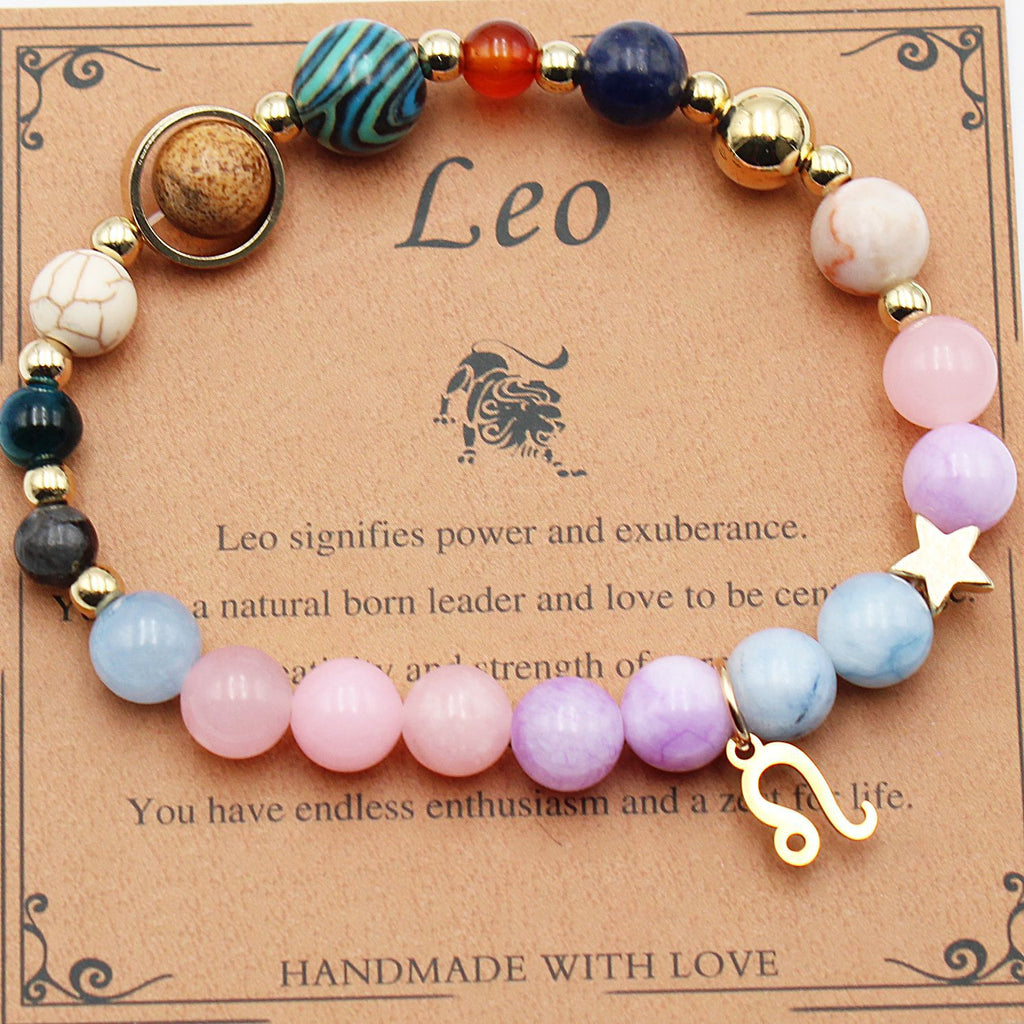 Eight Planets 12 Constellation Beaded Bracelet